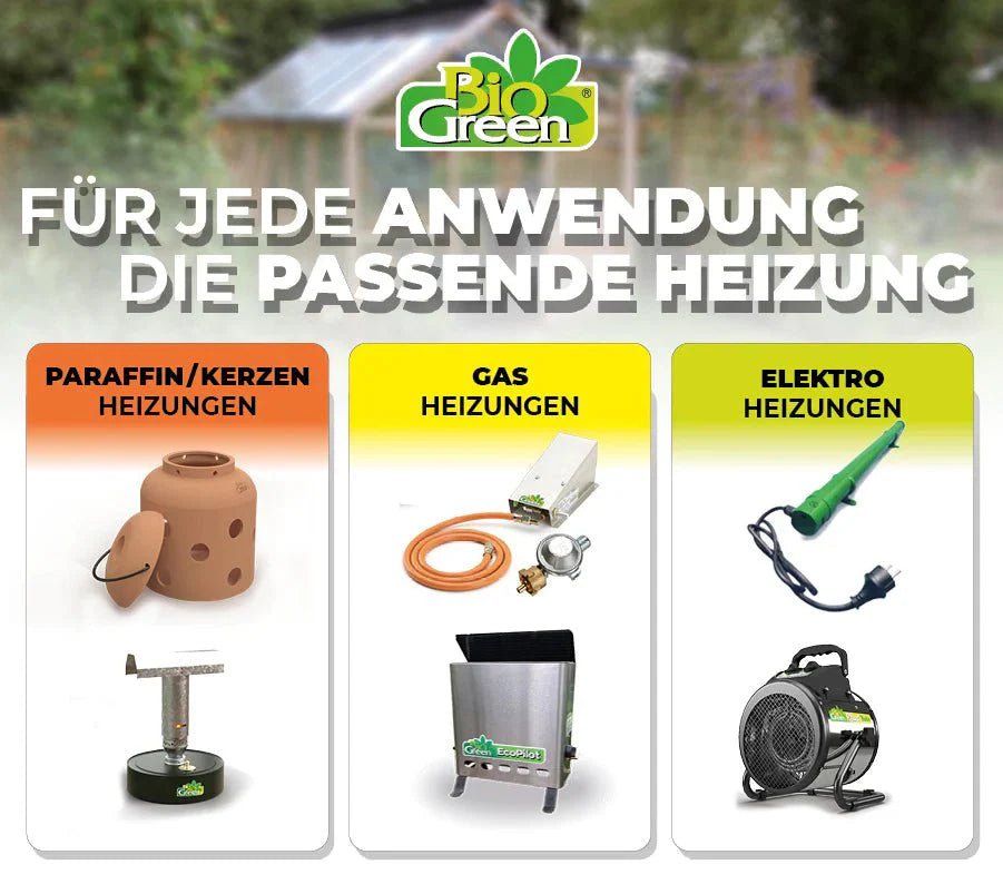 Bio Green Gewächshausheizung – ein Überblick über unser Sortiment - BioGreen GmbH