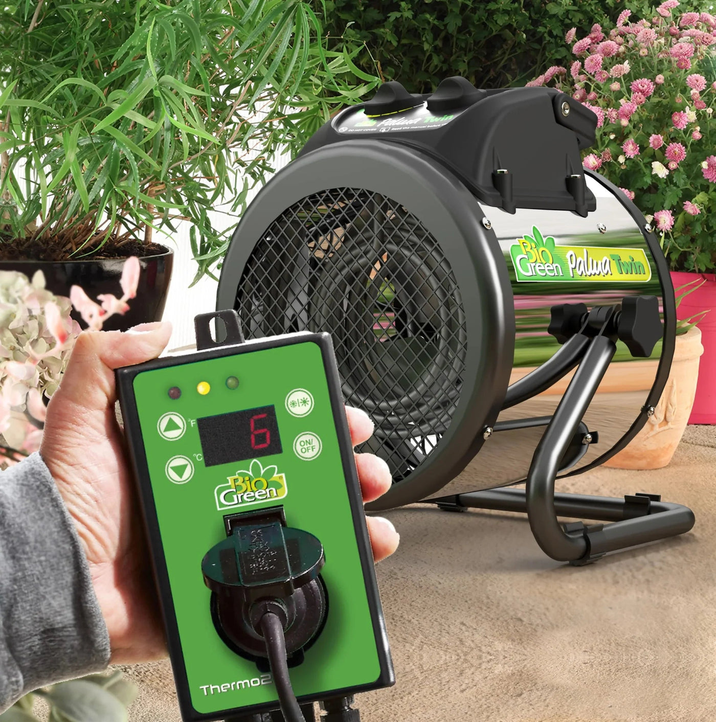 Gewächshausheizung mit Thermostat - BioGreen GmbH