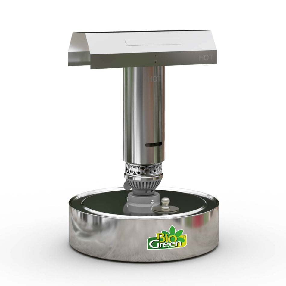 BioGreen Paraffin-Gewächshausheizung Warmax Power 4 aus Edelstahl
