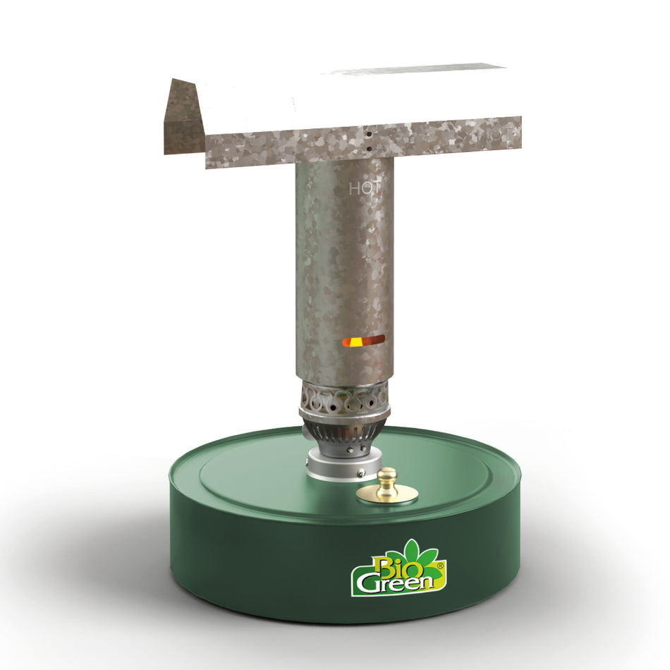 BioGreen Paraffin-Gewächshausheizung Warmax Power 4 aus Stahl