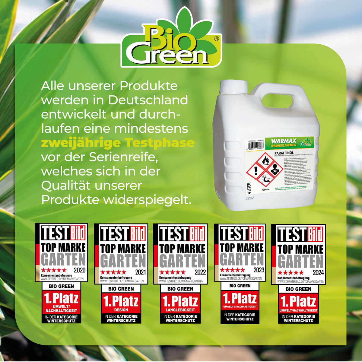 BioGreen Paraffin-Öl Warmax Premium Firmenbewertungen