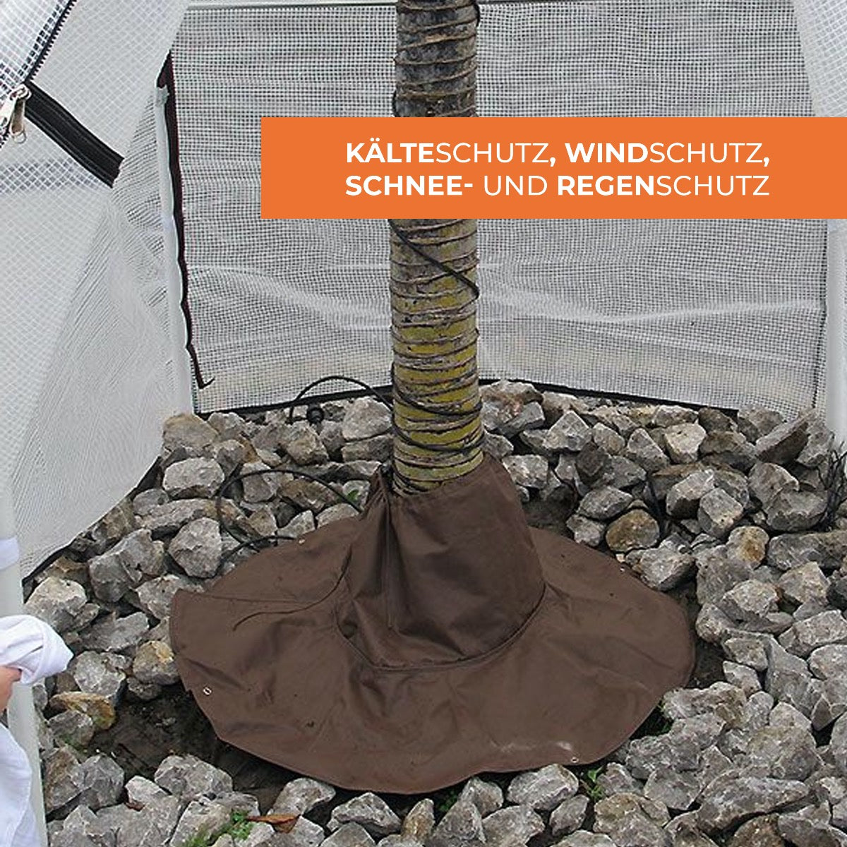 Bio Green Wurzelschutz für Palmen zum Schutz vor Kälte, Wind, Regen und Schnee