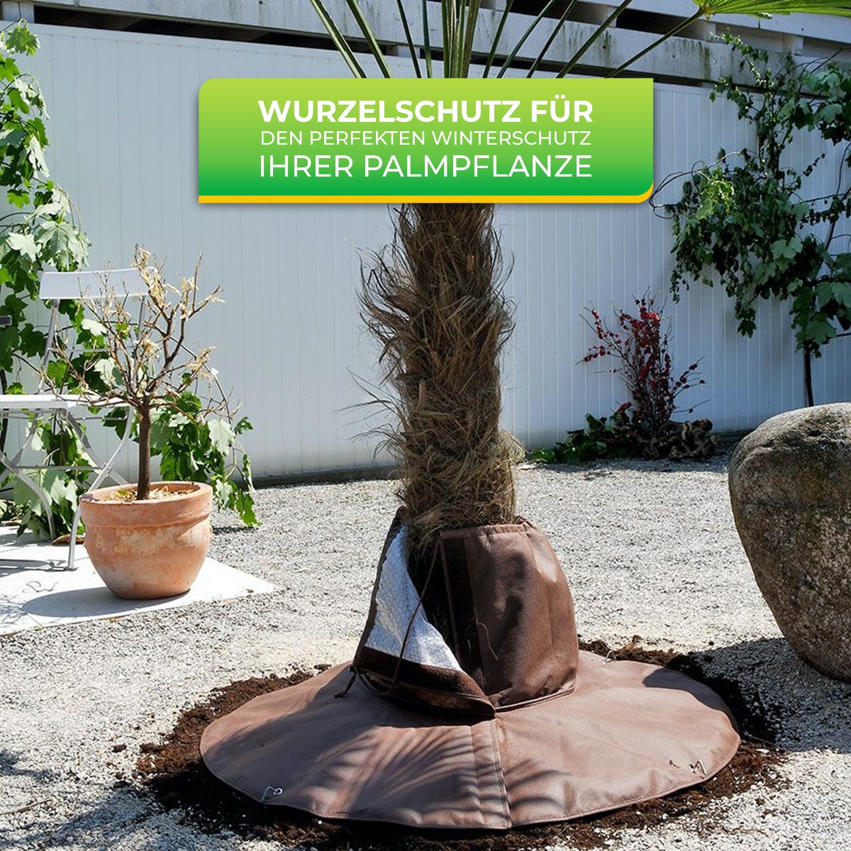 Bio Green Wurzelschutz für Palmen für optimalen Winterschutz