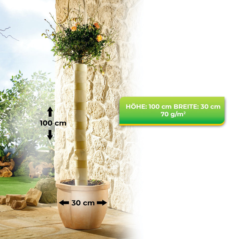 Bio Green Schutzmantel für Baumstämme aus Micro-Vlies - Maße