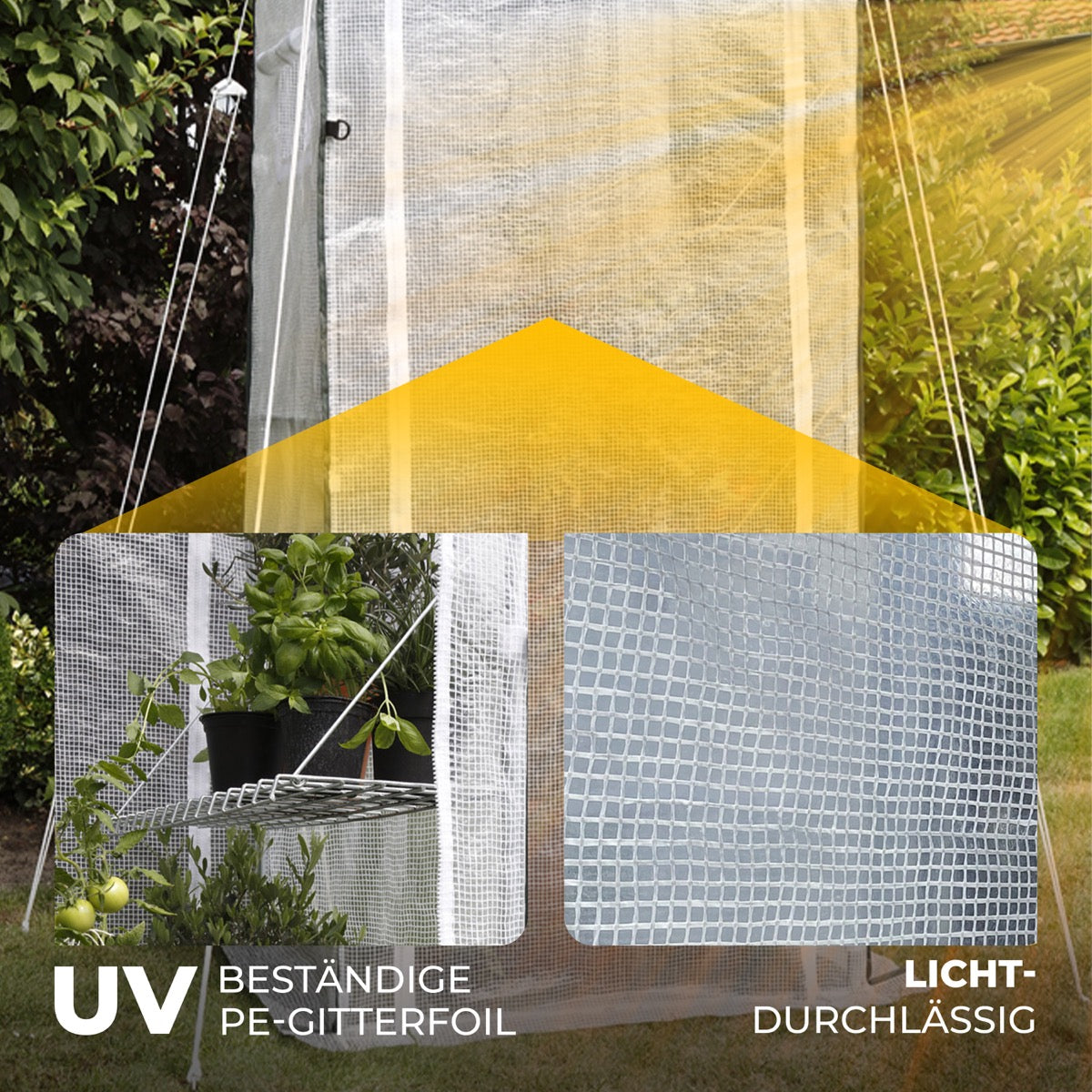 Bio Green Überwinterungszelt für Pflanzen Patioflora 100 mit UV-beständiger Folie