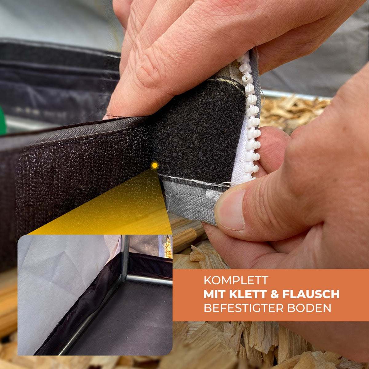 Bio Green Überwinterungszelt für Pflanzen Patioflora 100 mit abnehmbaren Boden