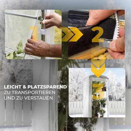 Bio Green Überwinterungszelt für Pflanzen Patioflora 100 - leicht und platzsparend