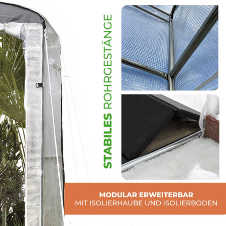 Bio Green Überwinterungszelt für Pflanzen Patioflora 100 mit stabilem Rohrgestänge
