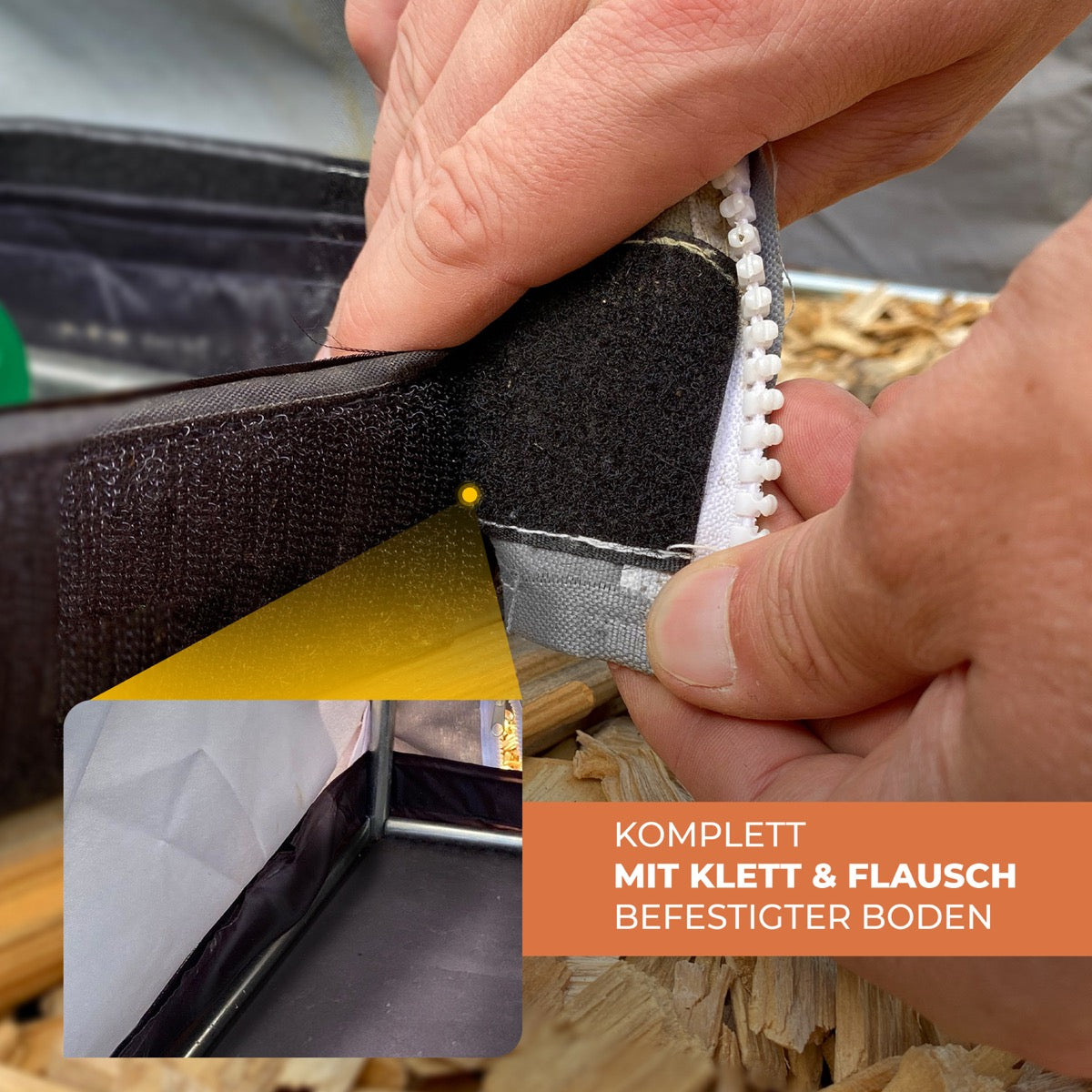 Bio Green Überwinterungszelt für Pflanzen Patioflora 200 mit abnehmbaren Boden