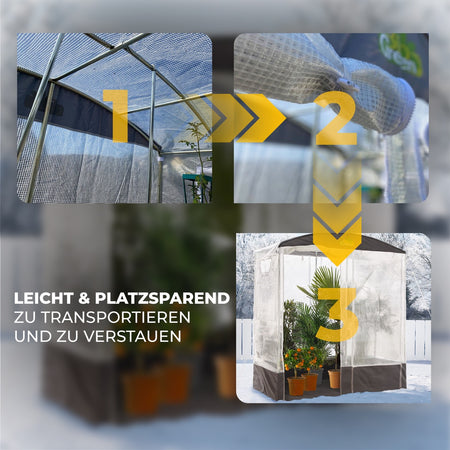 Bio Green Überwinterungszelt für Pflanzen Patioflora 200 - leicht und platzsparend
