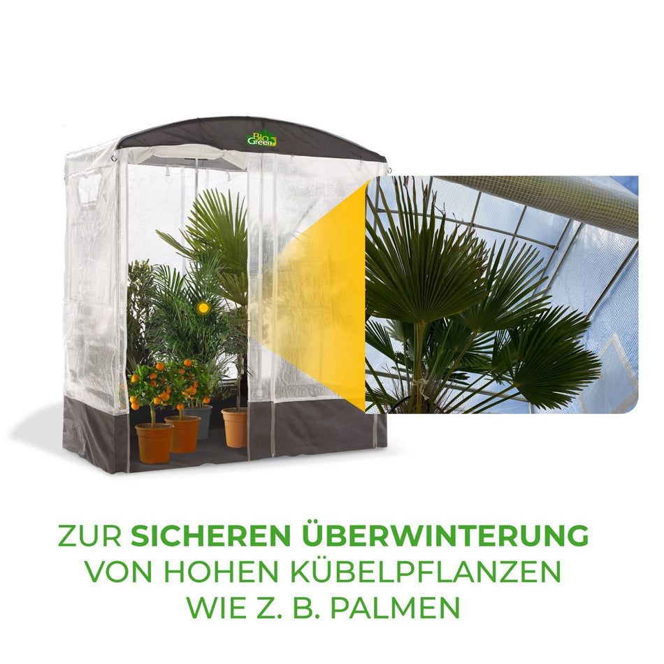 Bio Green Überwinterungszelt für Pflanzen Patioflora 200 zur sicheren Überwinterung von Pflanzen