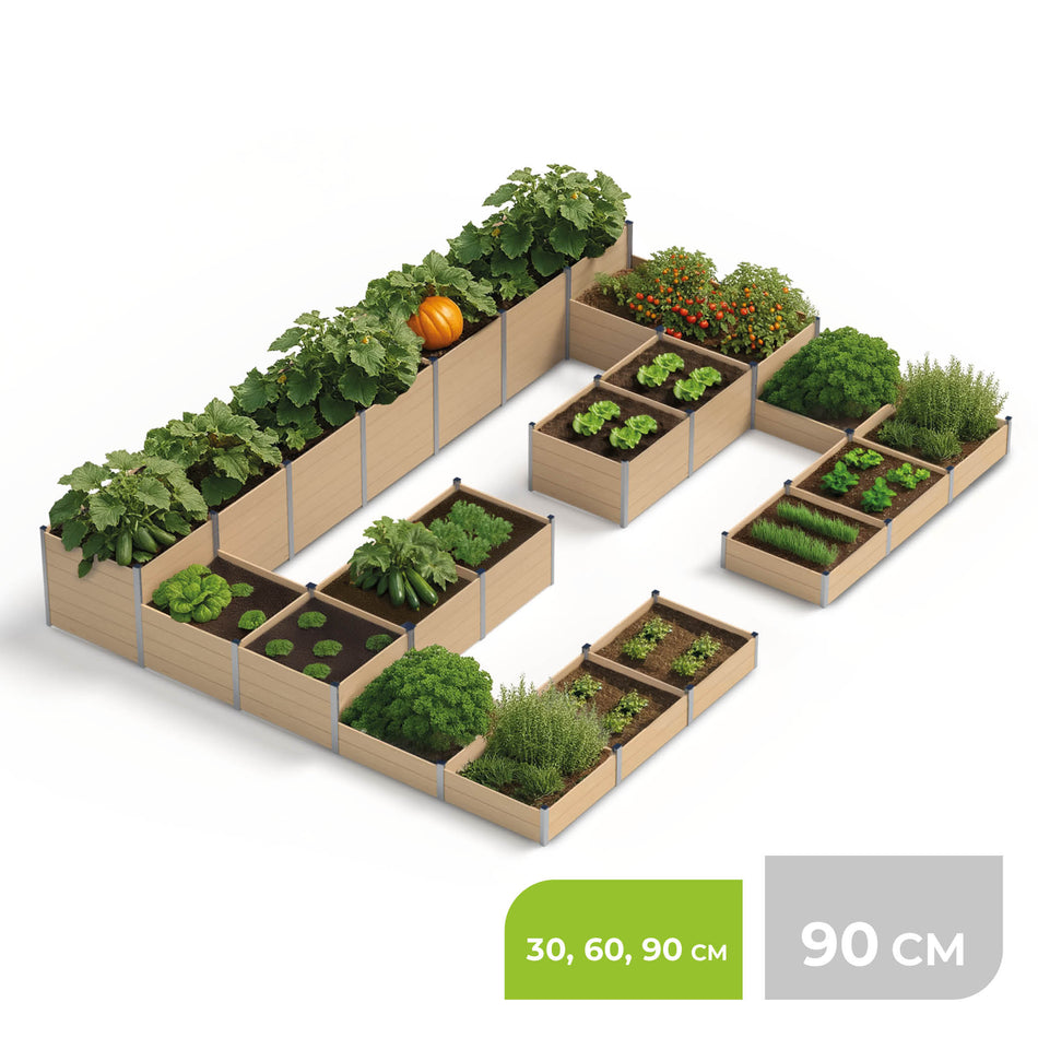 23m² CHELSEA-Hochbeet ErnteMAXX aus Holz