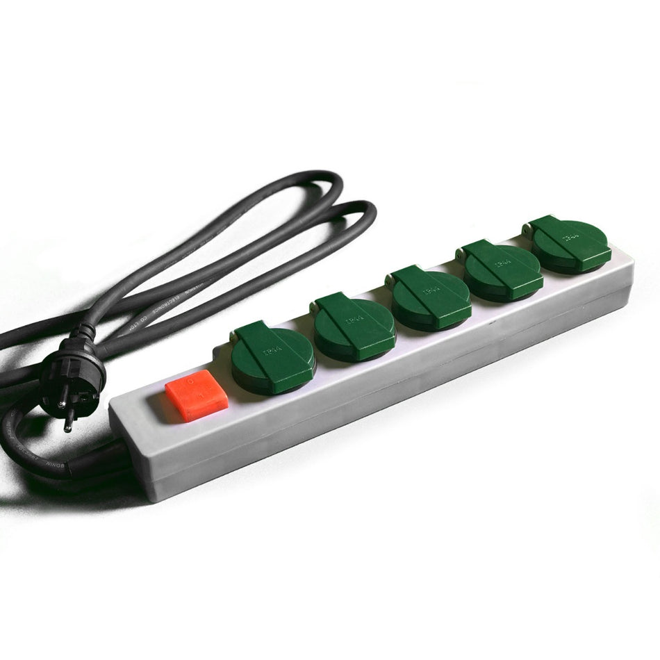 Bio Green 5-fach Steckdosenleiste mit Schutzklappen