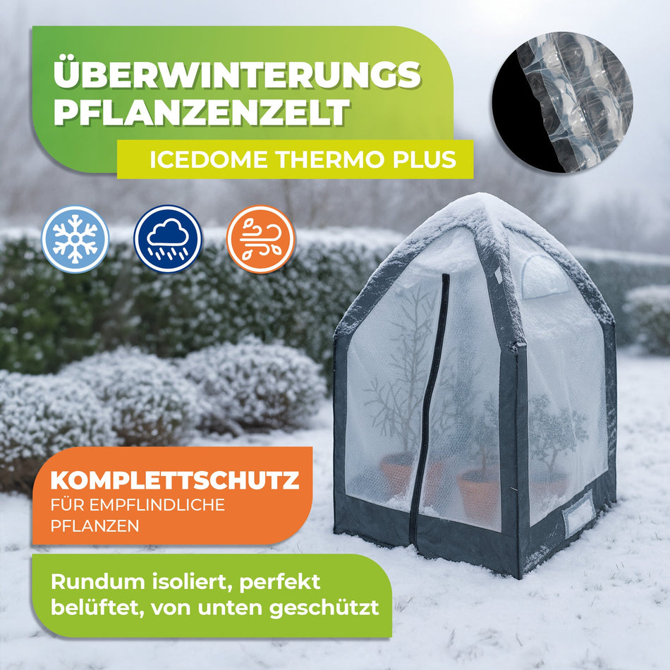 Pflanzen-Überwinterungs-Set „ICEDOME Deluxe“ - L 120 x B 120 x H 183 cm