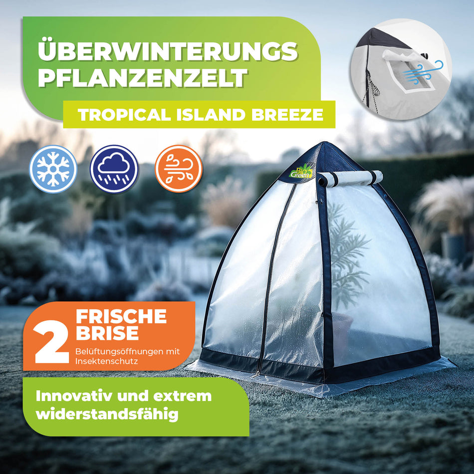 Überwinterungszelt "Tropical Island Breeze L" für Pflanzen H 200 x Ø 240 cm