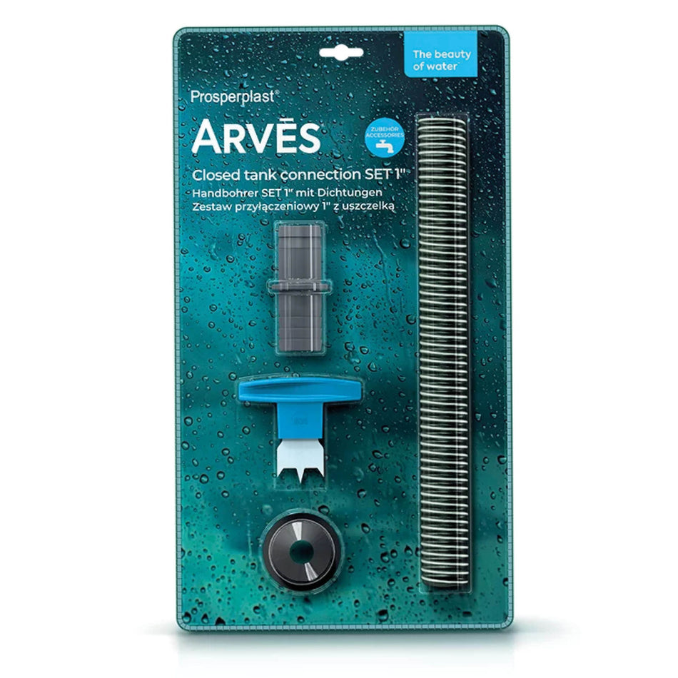 Regentonnen-Anschluss 1" - mit Schlauch & Handbohrer