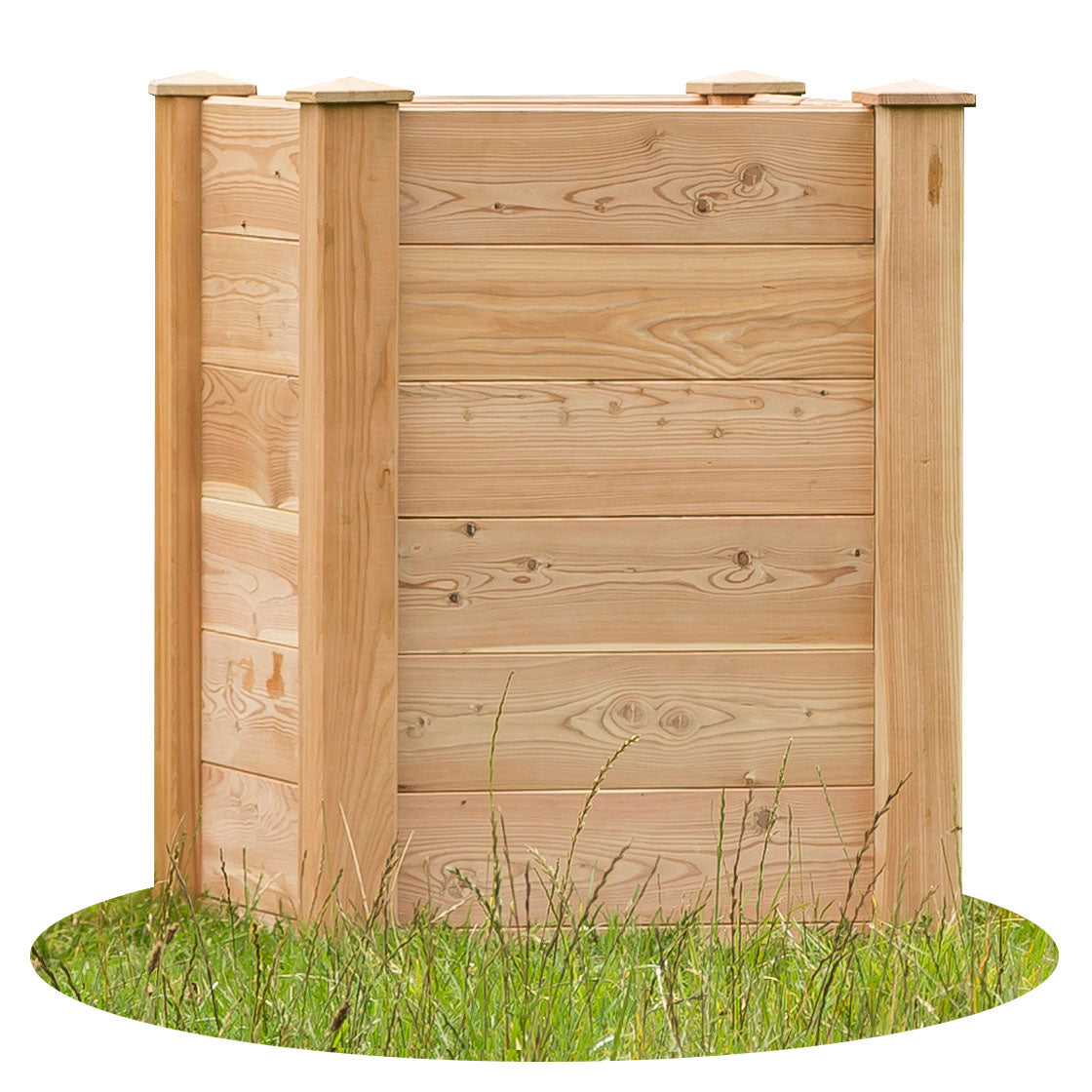 Hochbeet MULTIBOX aus Lärchenholz für Balkon L 78 x B 78 x H 89 cm