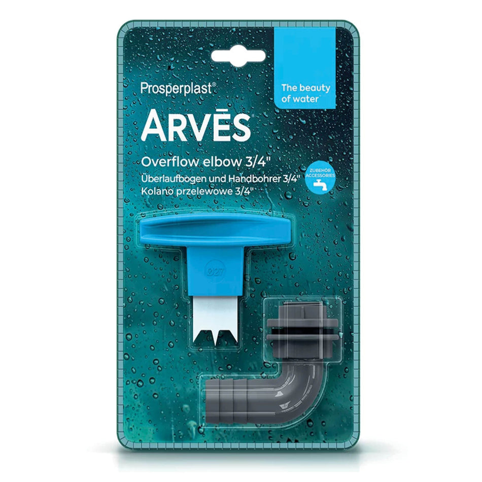 Überlaufbogen 3/4" - mit Handbohrer