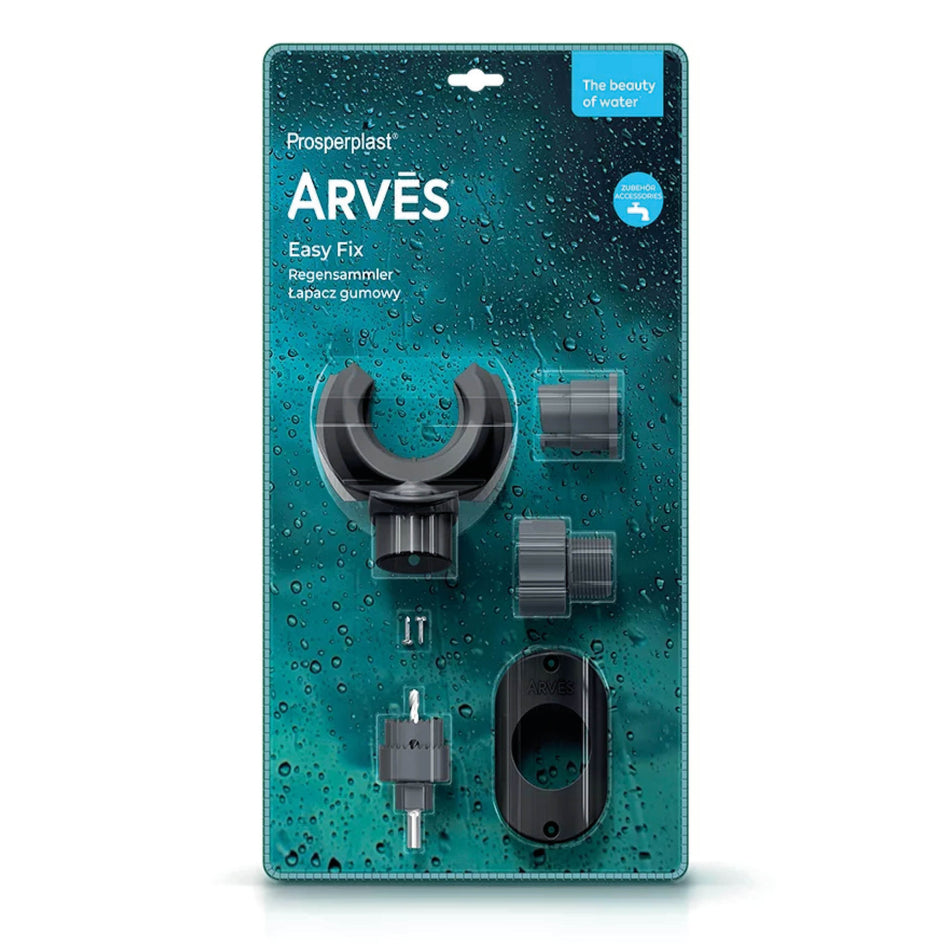 Regensammler für Fallrohr - mit Lochsäge und Regenrohr Anschluss