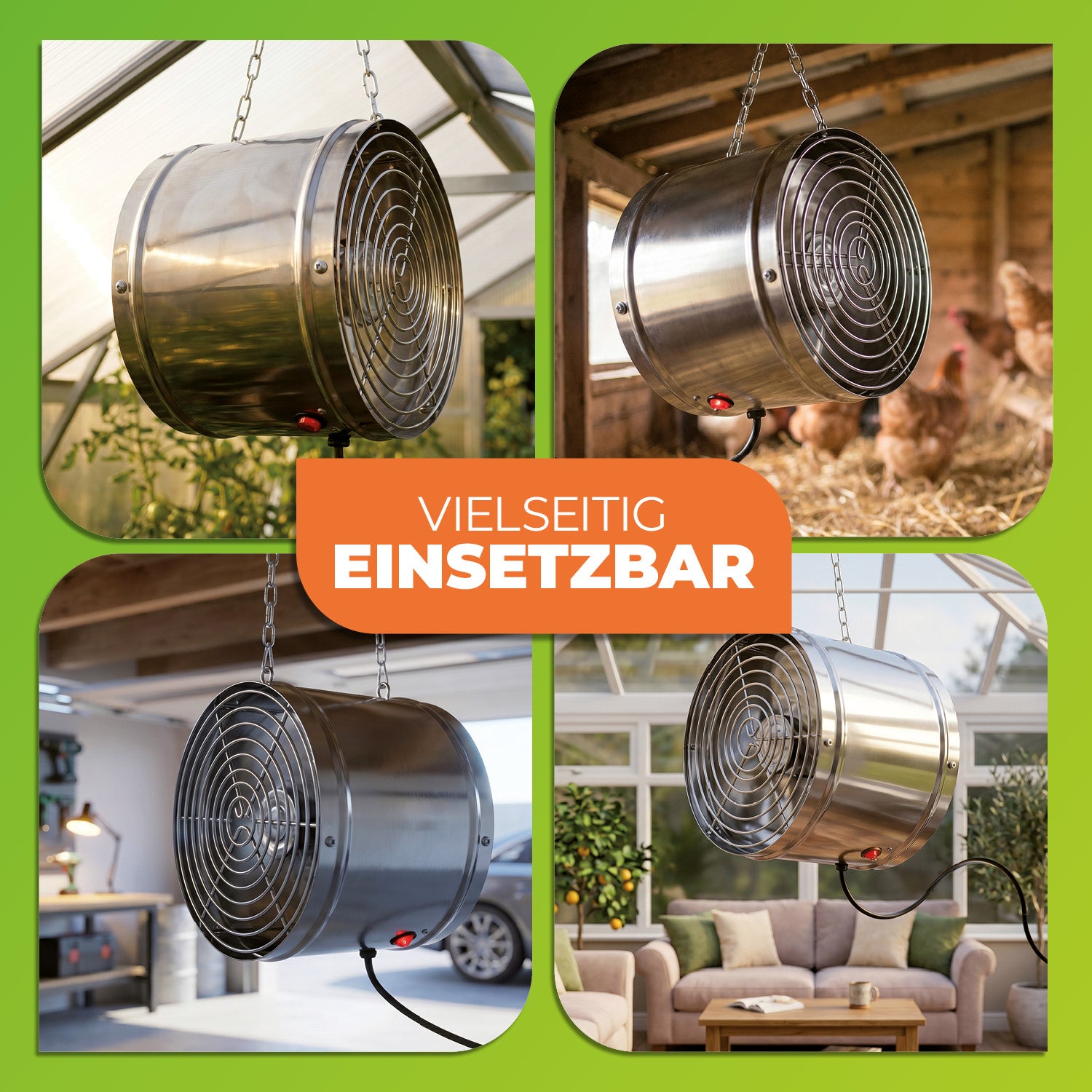 Ventilateur Arizona avec tuyau à économie d'énergie, 460 m³/h, 230 V