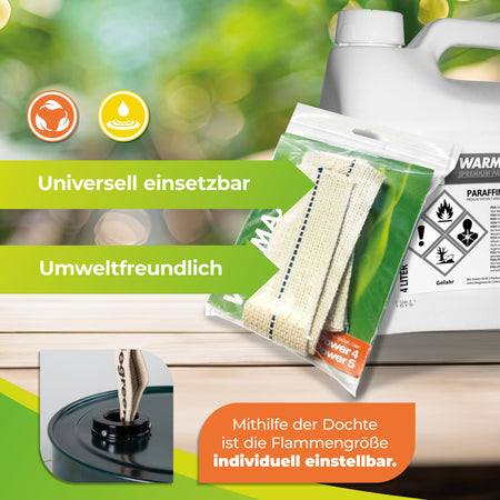 BioGreen Ersatzdocht für Paraffin-Gewächshausheizungen Warmax Power 4 und Warmax Power 5 Features 1