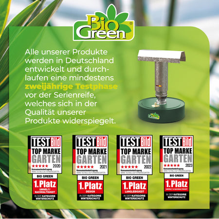 BioGreen Paraffin-Gewächshausheizung Warmax Power 4 aus Stahl Firmenbewertungen