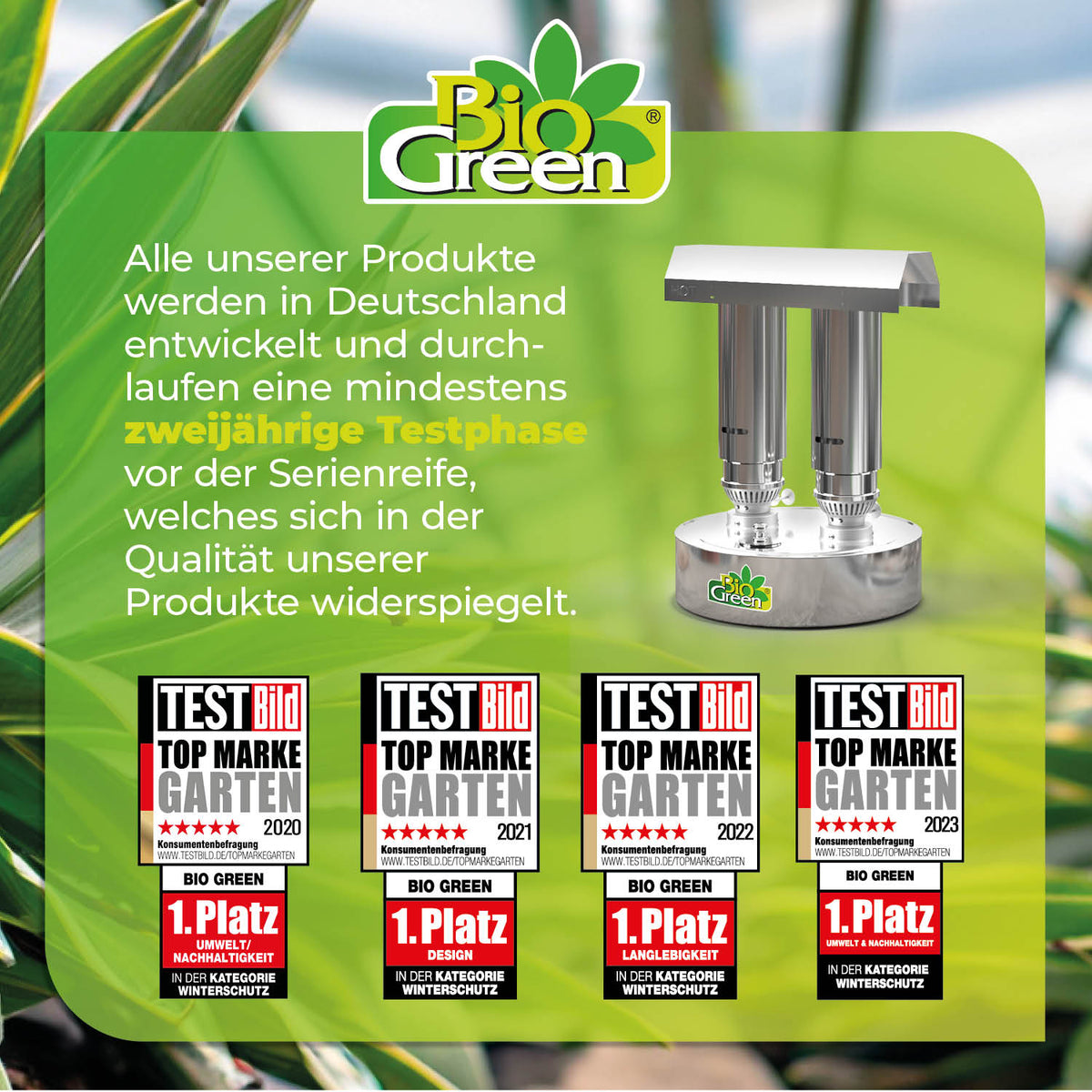 BioGreen Paraffin-Gewächshausheizung aus Edelstahl Warmax Power 5 Firmen-Bewertungen