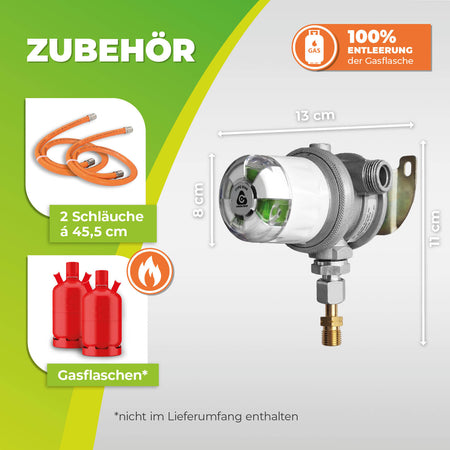 BioGreen Zwei-Flaschen-Anlage Multimatic für Gasflaschen Zubehör