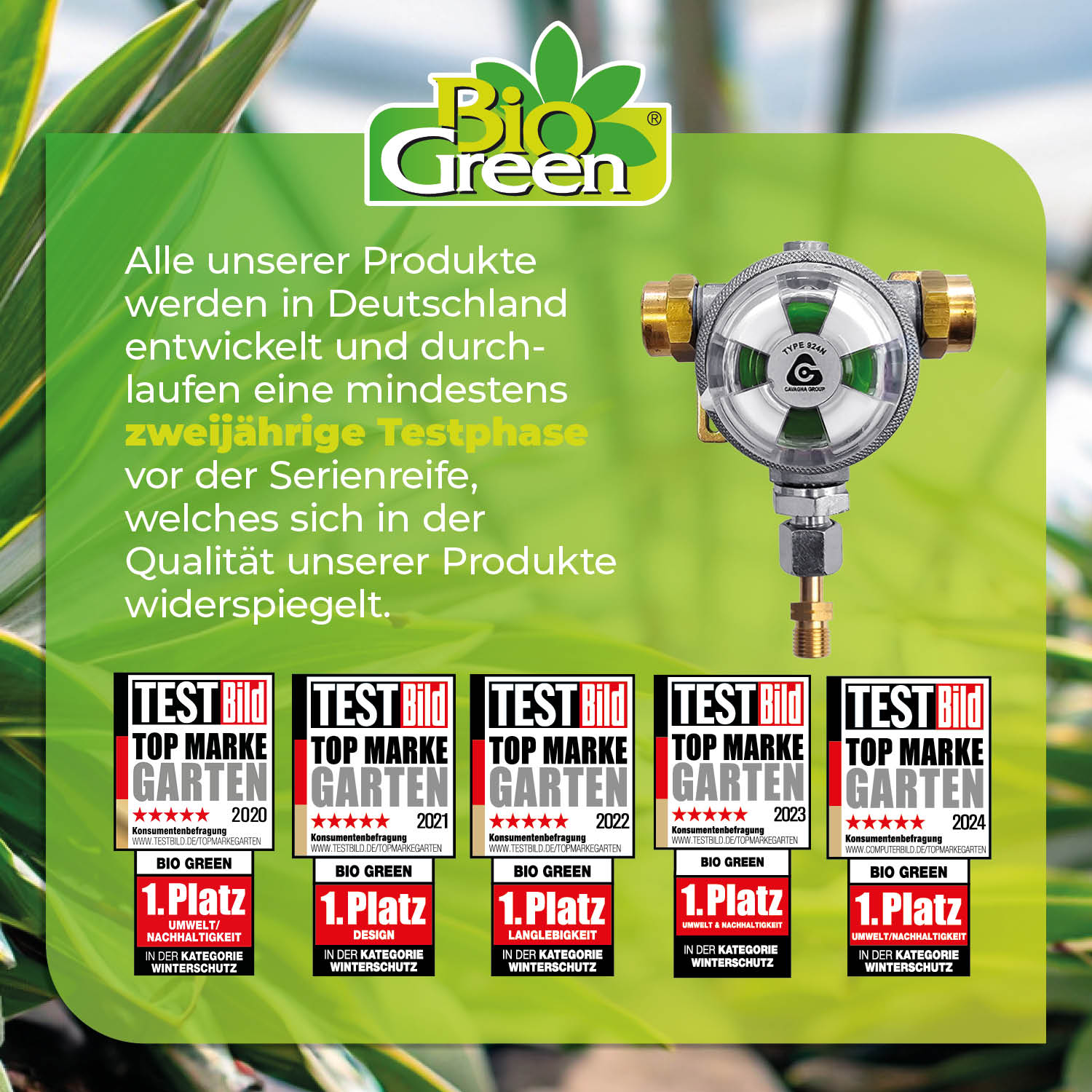 BioGreen Zwei-Flaschen-Anlage Multimatic für Gasflaschen Firmenbewertungen
