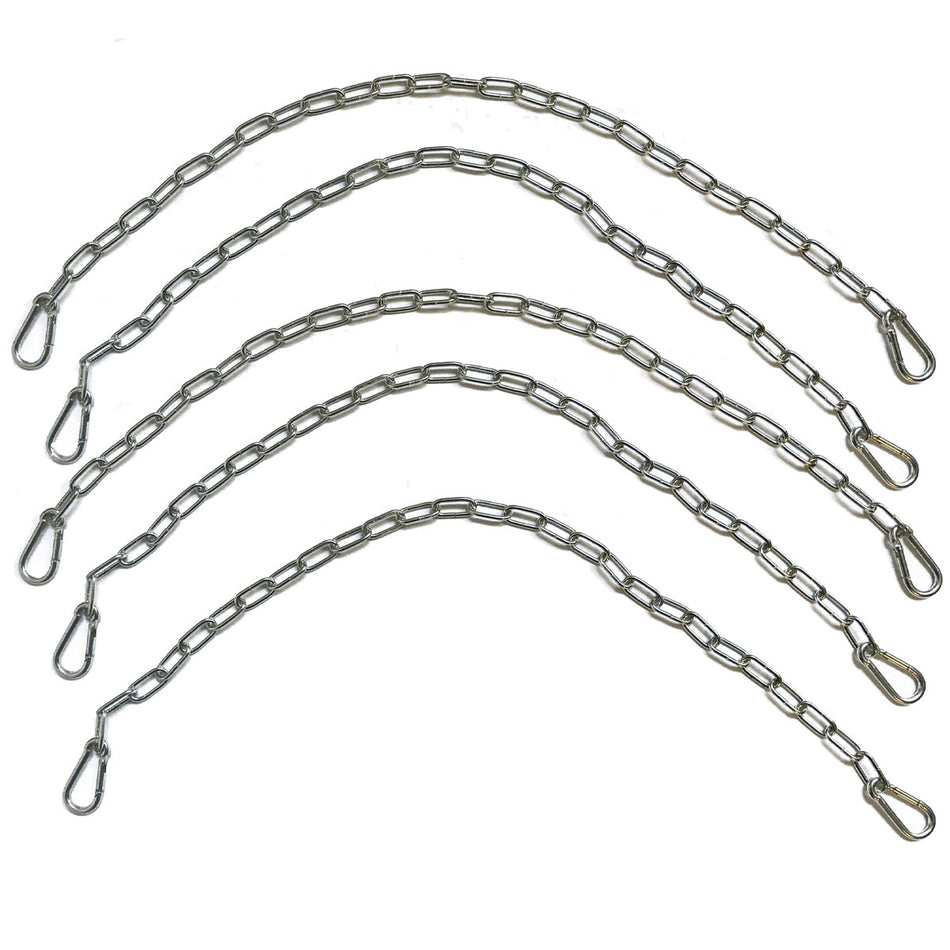 Bio Green Befestigungskette mit Karabiner, 60 cm - 5 Stück