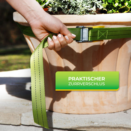 Bio Green Tragegurt für Kübelpflanzen mit Zurrverschluss