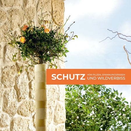 Bio Green Schutzmantel für Baumstämme aus Micro-Vlies zum Schutz vor Pilzen, Spannungsrissen und Wildverbiss