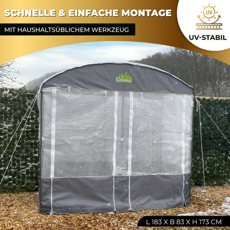 Bio Green Überwinterungszelt für Pflanzen Patioflora 80 - schneller und einfacher Aufbau