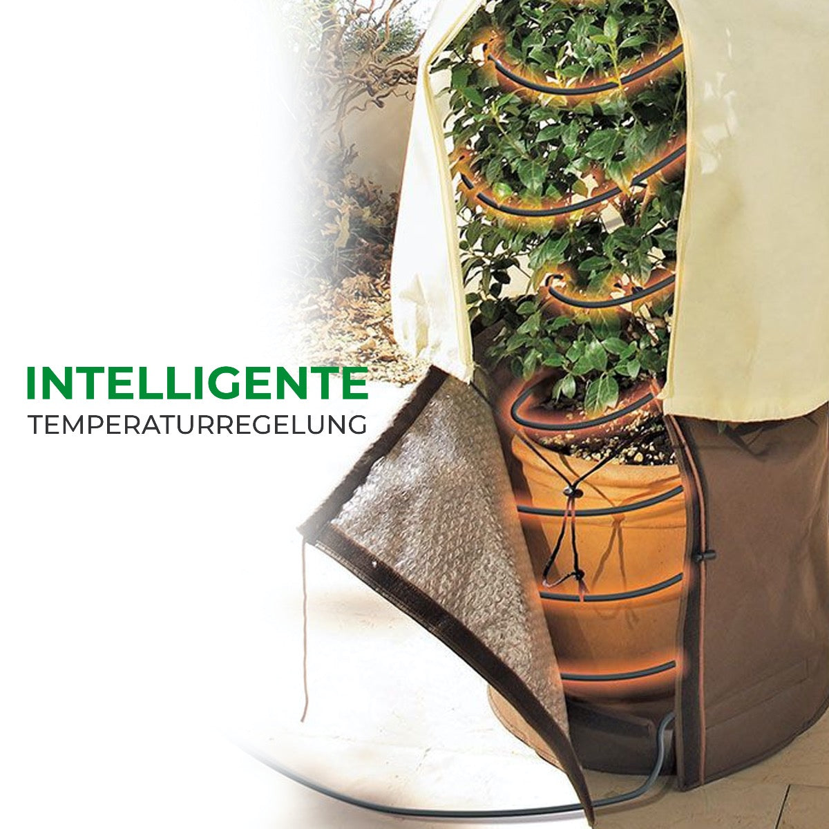 Bio Green Selbstlimitierendes Heizkabel für Pflanzen mit intelligenter Temperaturegelung