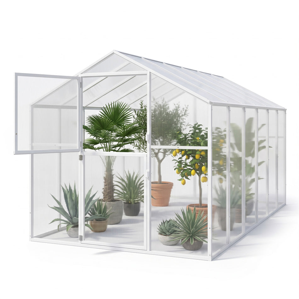 Serre "Home" avec structure robuste en PVC et métal disponible en 4 tailles