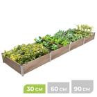 BioGreen Modulares Hochbeet-System ErnteMAXX Rechteck 4 Quadratmeter 30 cm Höhe