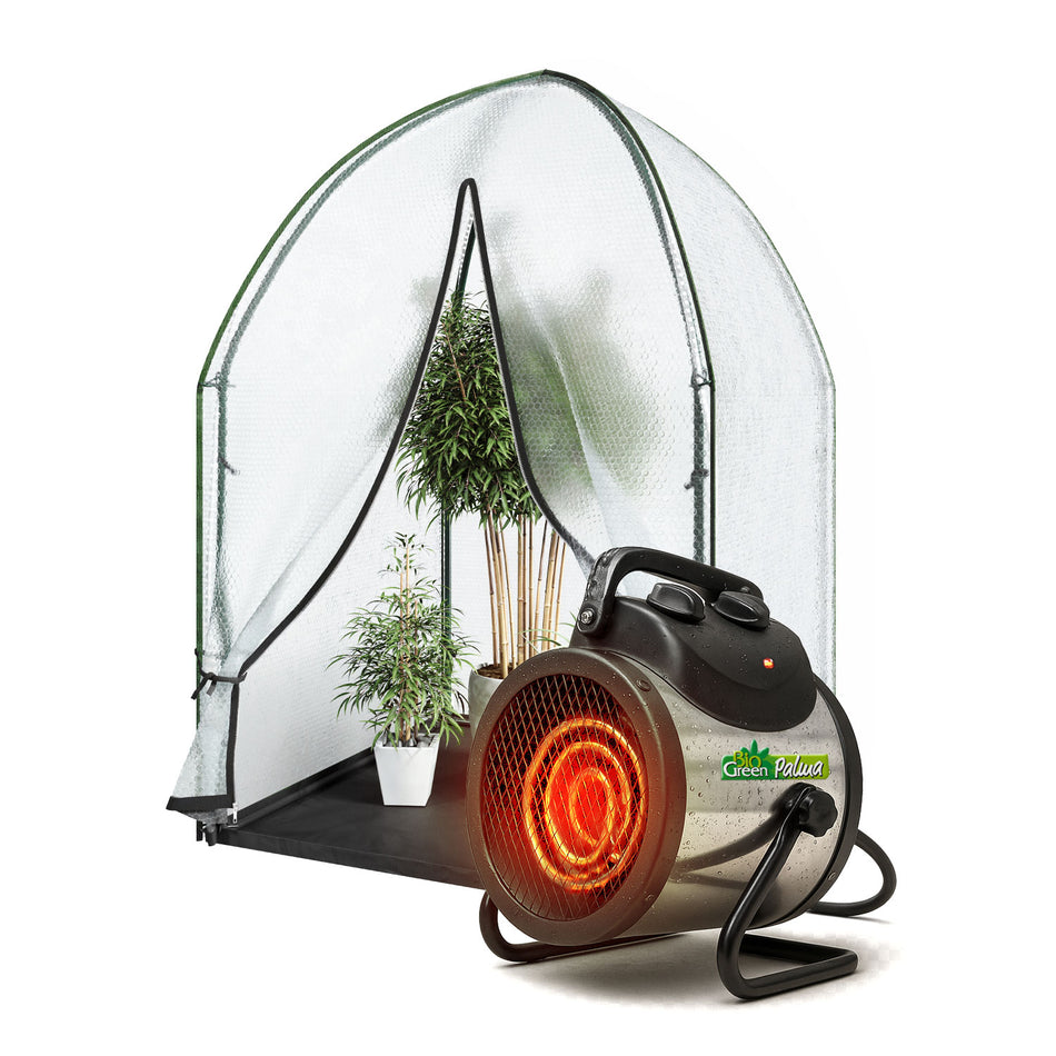 Überwinterungszelt ICEDOME mit Gewächshausheizung PALMA