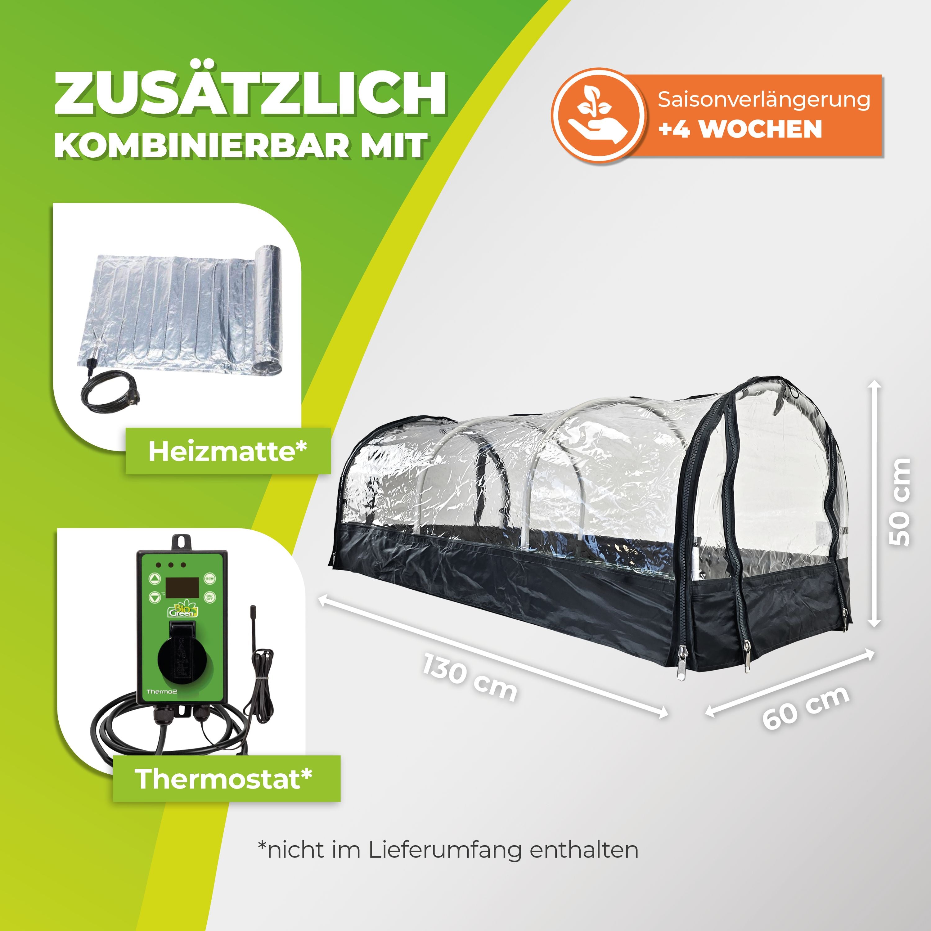 Bio Green XXL-Anzuchtstation Jumbo mit Schutzhaube