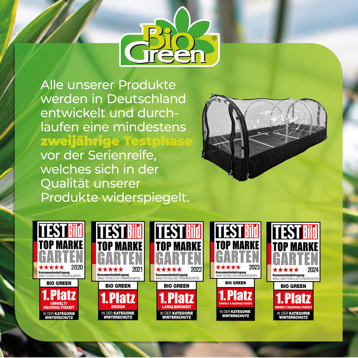 Bio Green XXL-Anzuchtstation Jumbo mit Haube zur Überwinterung