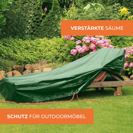 Rainexo Abdeckhaube für Gartenliege mit verstärkten Säumen - grün
