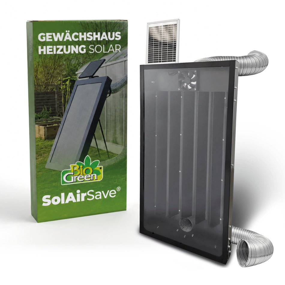 Chauffage de serre Solar SolAirSave – chauffage à l'énergie solaire sans frais d'électricité