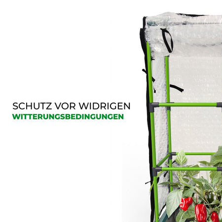 Isolierende Hülle für Pflanzkübel City Jungle mit Rankgitter von Bio Green zum Schutz vor widrigem Wetter