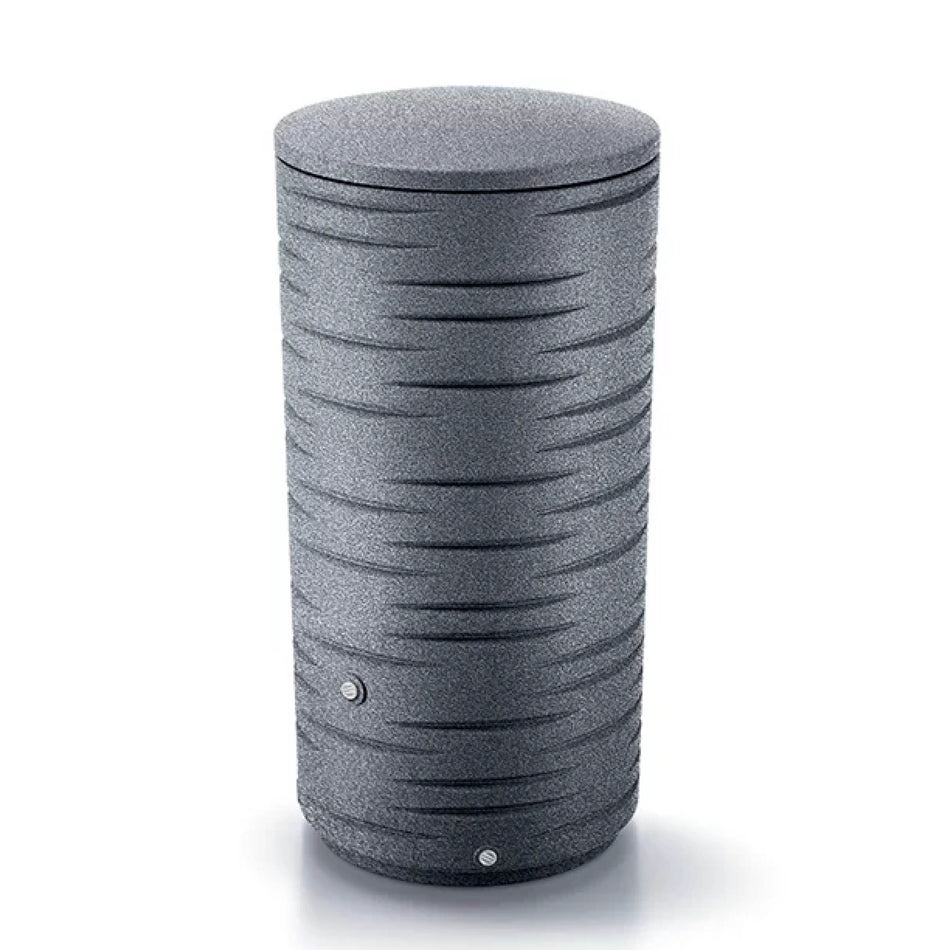 Regentonne FREZE, vers. Größen, verkettbar, Oberfläche mit Rillenmuster