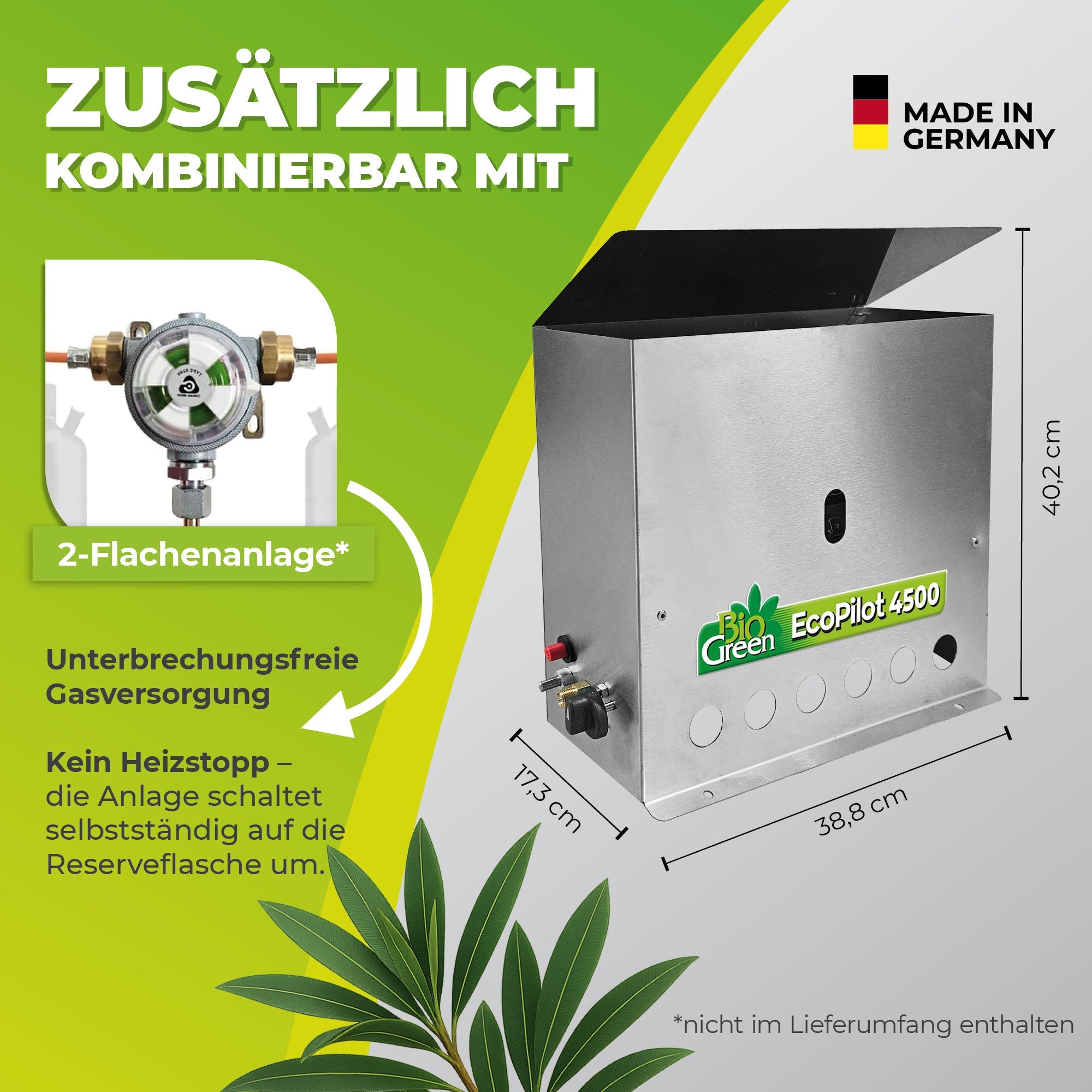 Gasgewächshausheizung 
