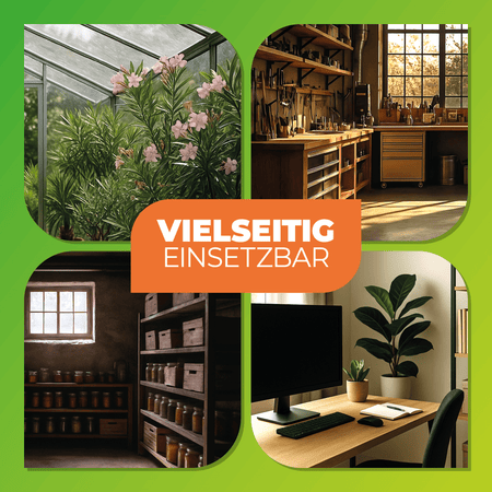 Gewächshausheizung MALTA – mit digitalem Thermostat 2000 W - BioGreen GmbH