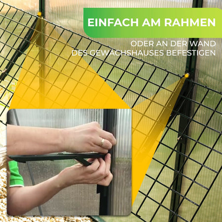 Klapptisch für Gewächshaus Bruno zur Befestigung am Rahmen