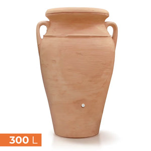 Regentonne HELENA 300 L, Mediterranes Tonvasen-Design