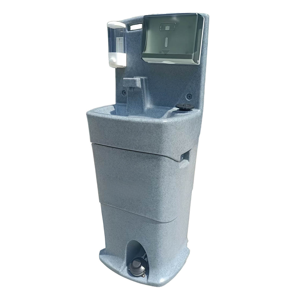 Station de lavage de mains mobile WASHPORT, évier avec réservoir d'eau propre et sale