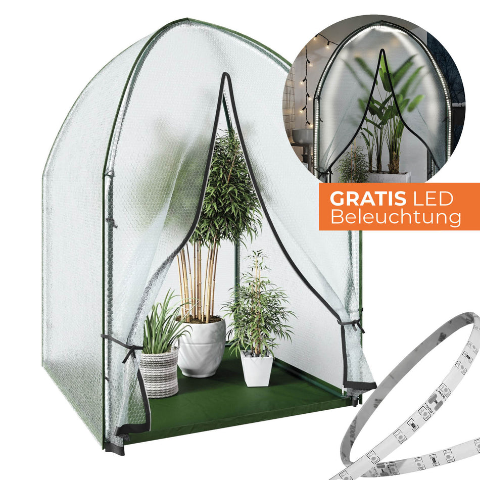 Überwinterungszelt "ICEDOME ThermoPLUS" in grün L 120 x B 120 x H 183 cm