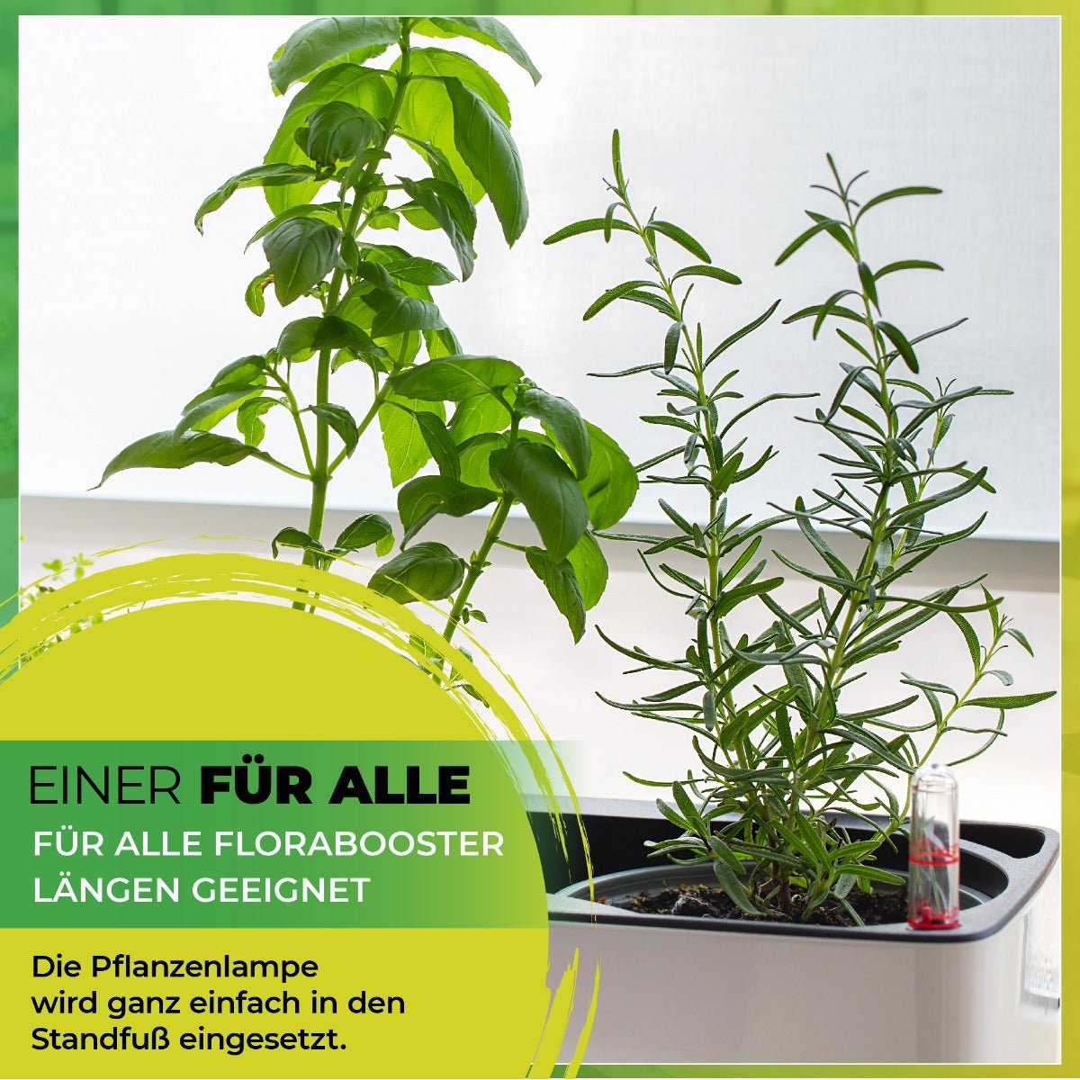 LED - Lichtleiste Florabooster 200 mit 90 cm Länge und Standfuß - BioGreen GmbH